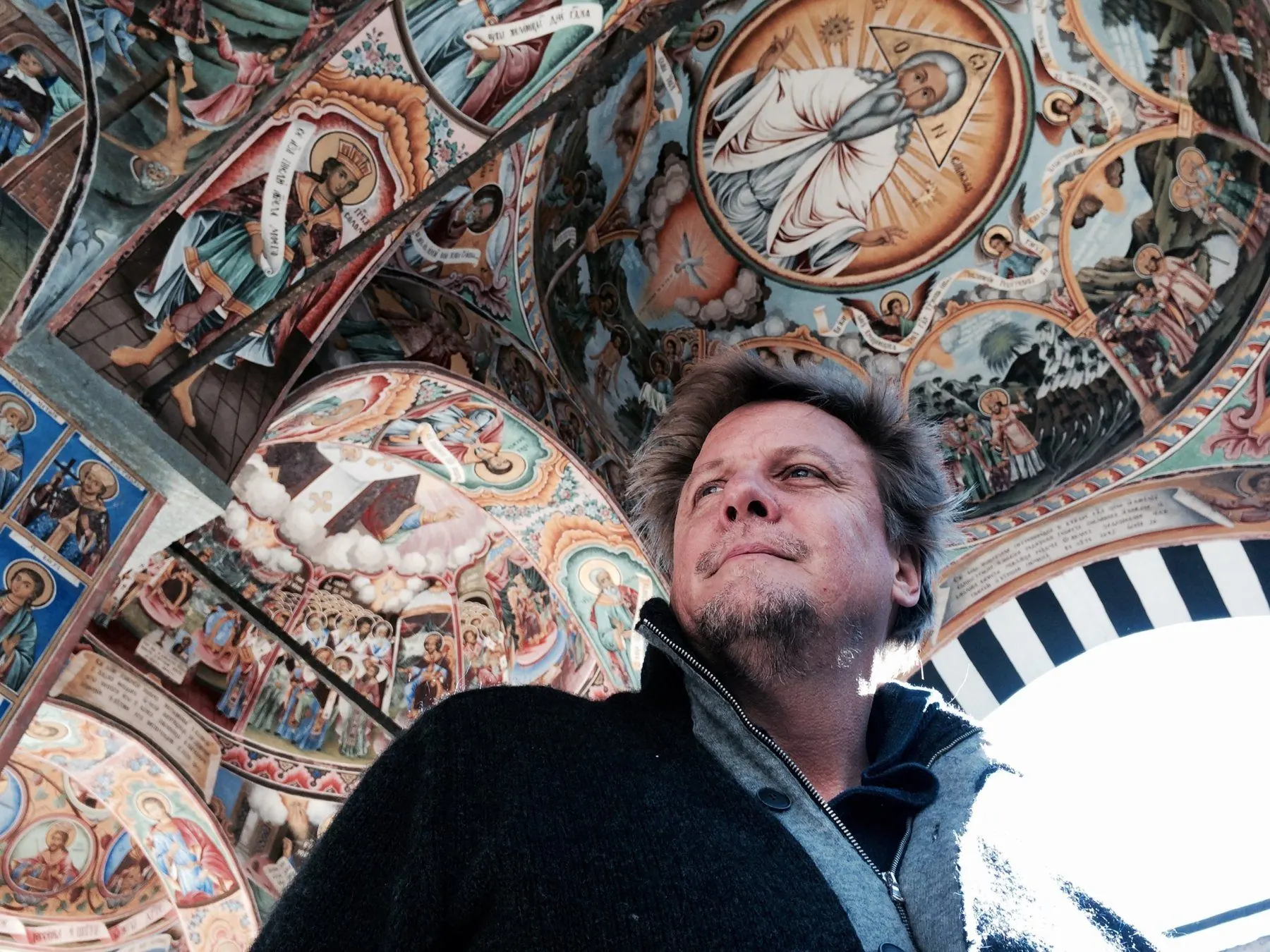 Don Michael Paul in a Bulgarian monastery