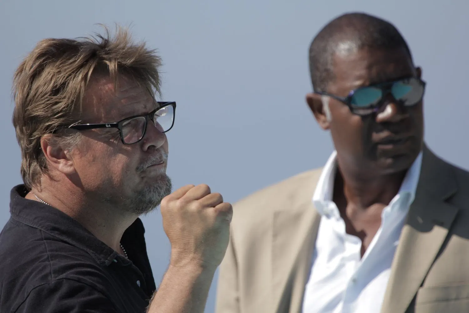 Don Michael Paul with Dennis Haysbert